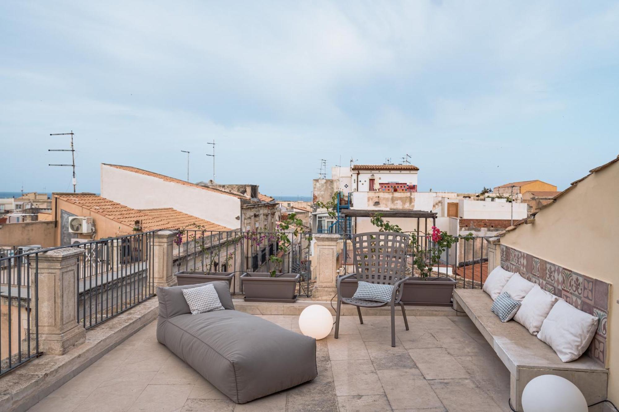 Apartament Alma Maris Terrazza Al Tempio By Bed&Bros Syrakuzy Zewnętrze zdjęcie